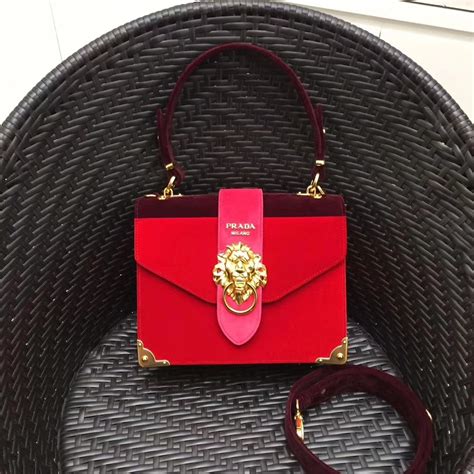 prada animalier lion head shoulder bag|prada purses for sale.